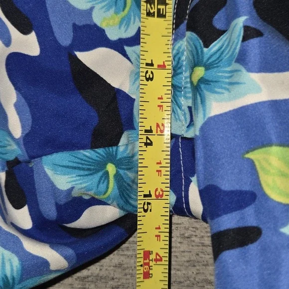 Reversible Swim Trunks Board Shorts Men's Floral/Navy 40" Waist XL Bathing Suit - Picture 3 of 8